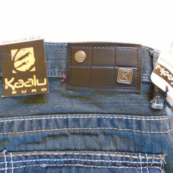 Kaalu Euro men's jeans shorts size 40. Black - Picture 4 of 5